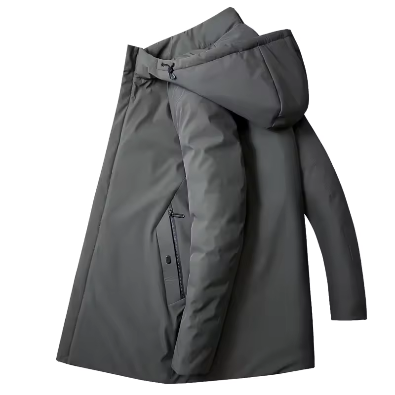 Men's Elegant Warm Winter Jacket with Hood