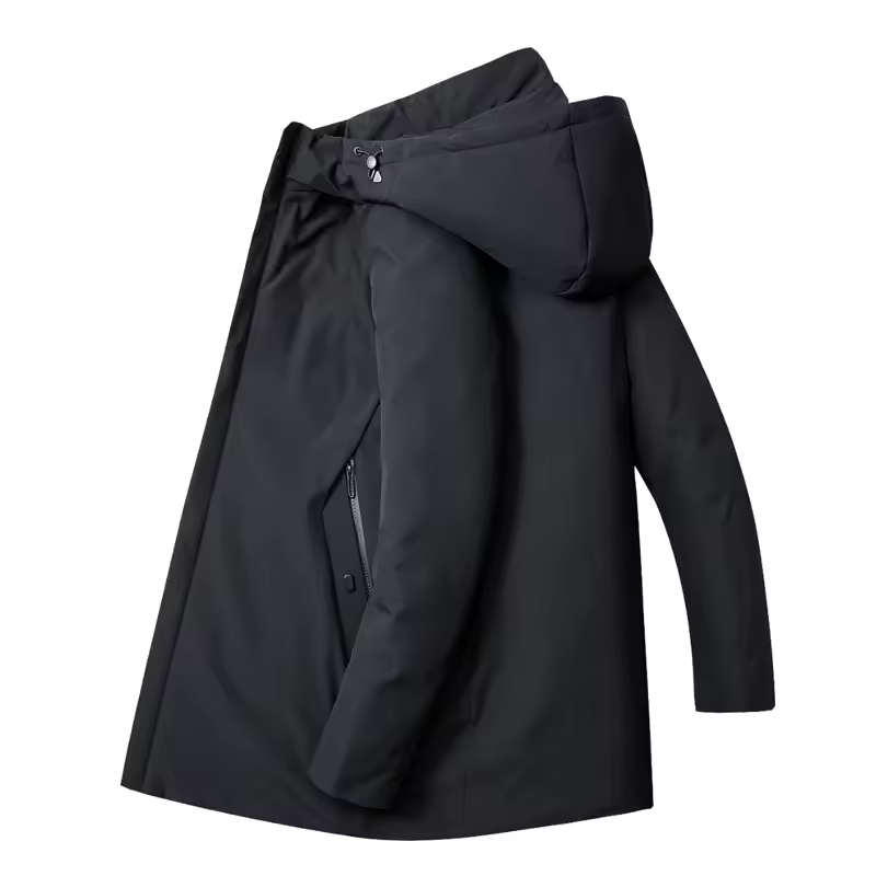 Men's Elegant Warm Winter Jacket with Hood