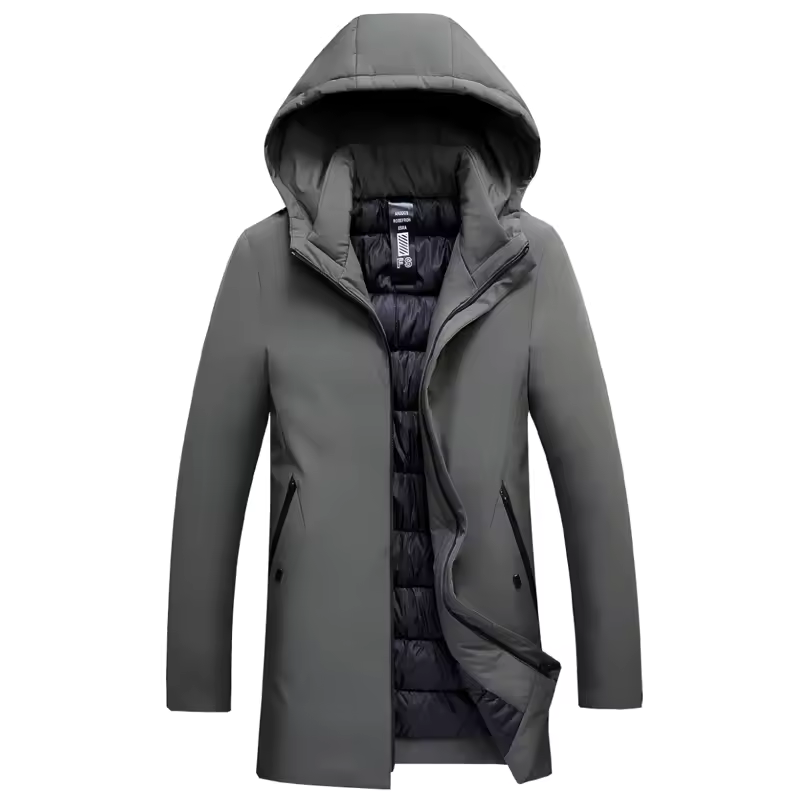 Men's Elegant Warm Winter Jacket with Hood