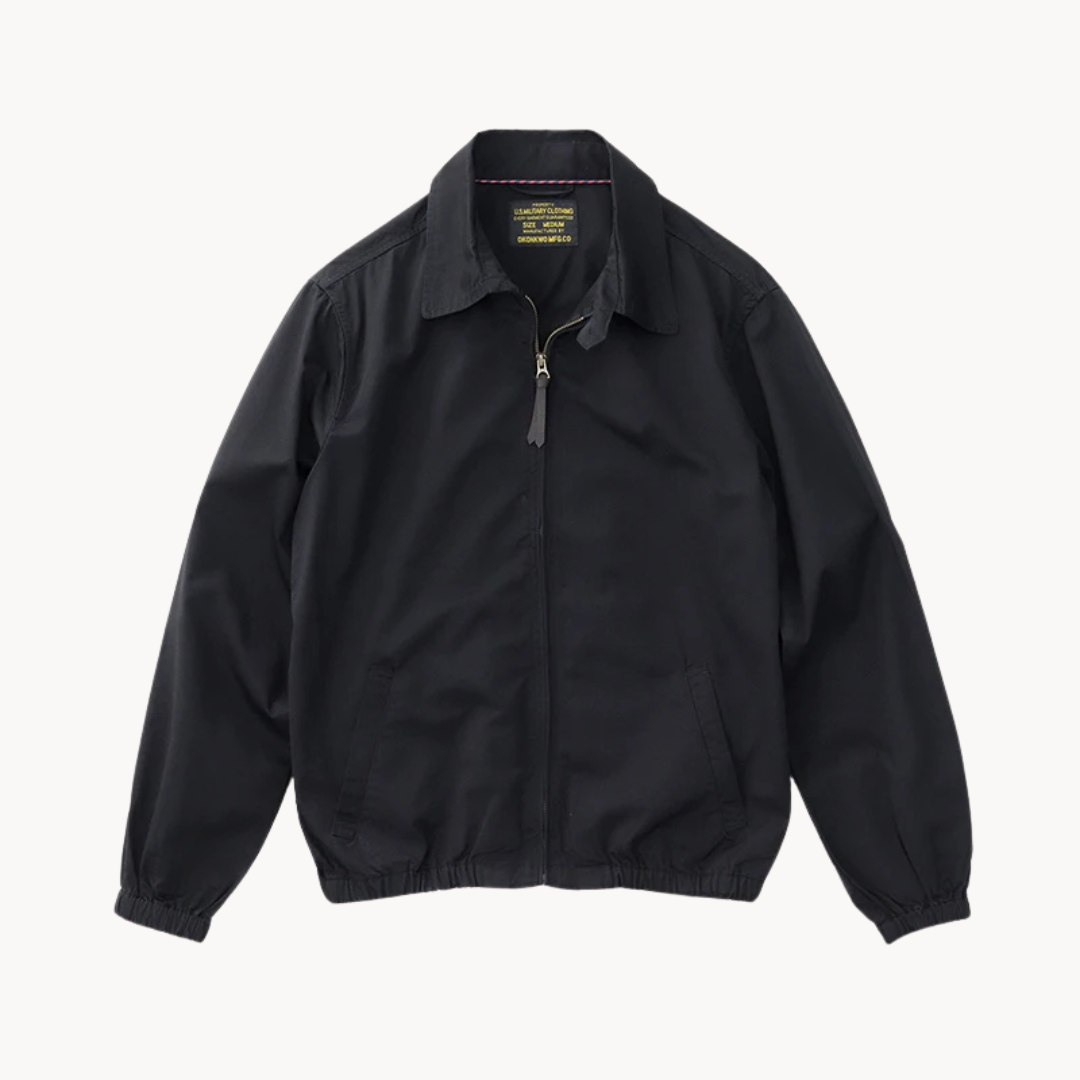 Men's Boxy Casual Jacket with Zipper