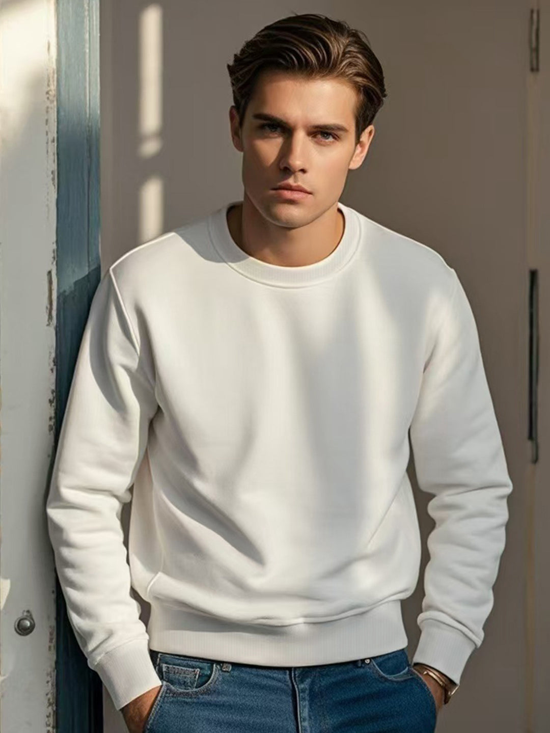 Men's Casual Long Sleeve Shirt in Relaxed Fit