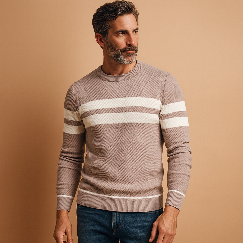 Men's Casual Round Neck Sweater