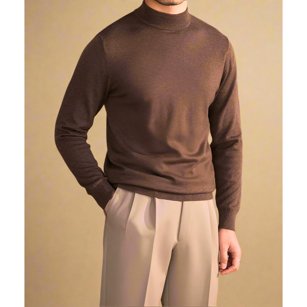 Men's Classic Roll Neck Sweater