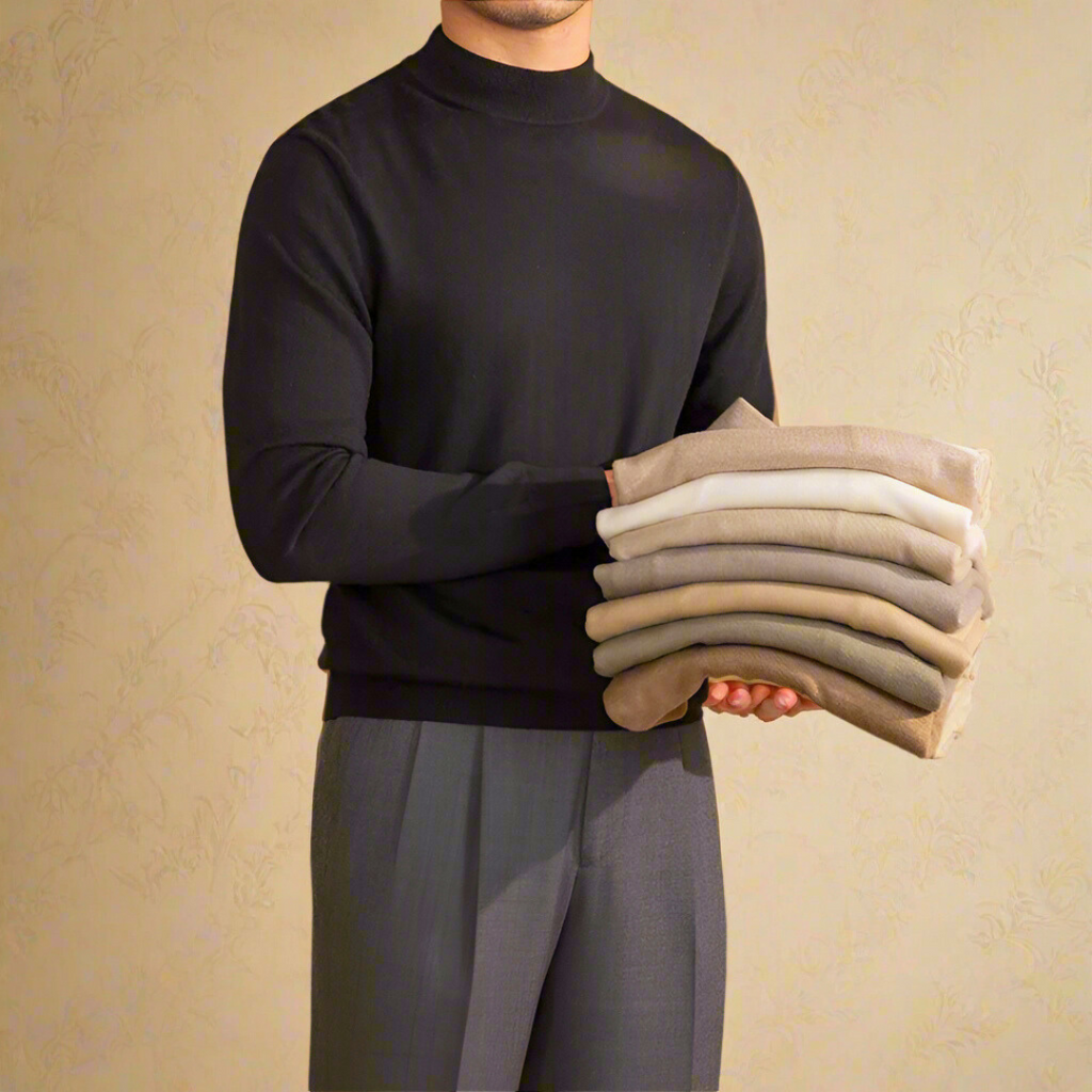 Men's Classic Roll Neck Sweater