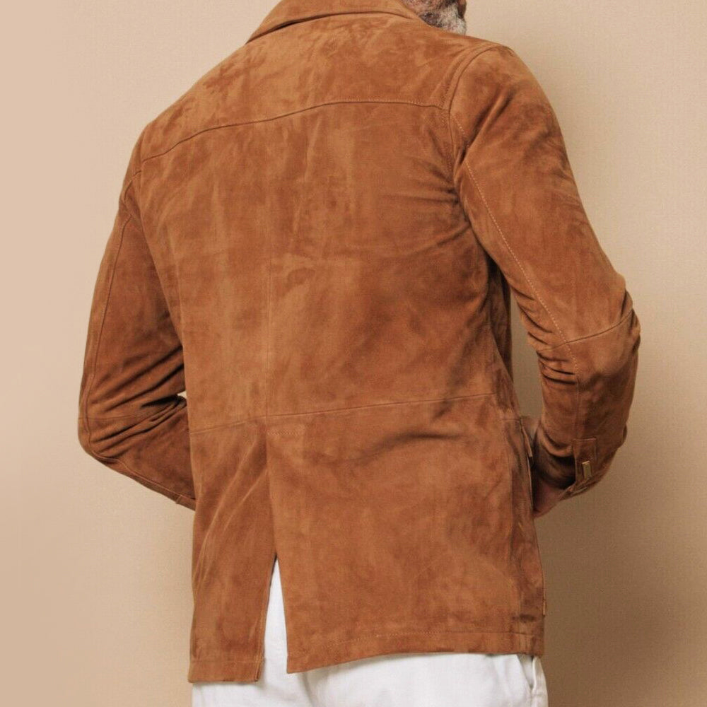 Men's Classic Suede Safari Jacket