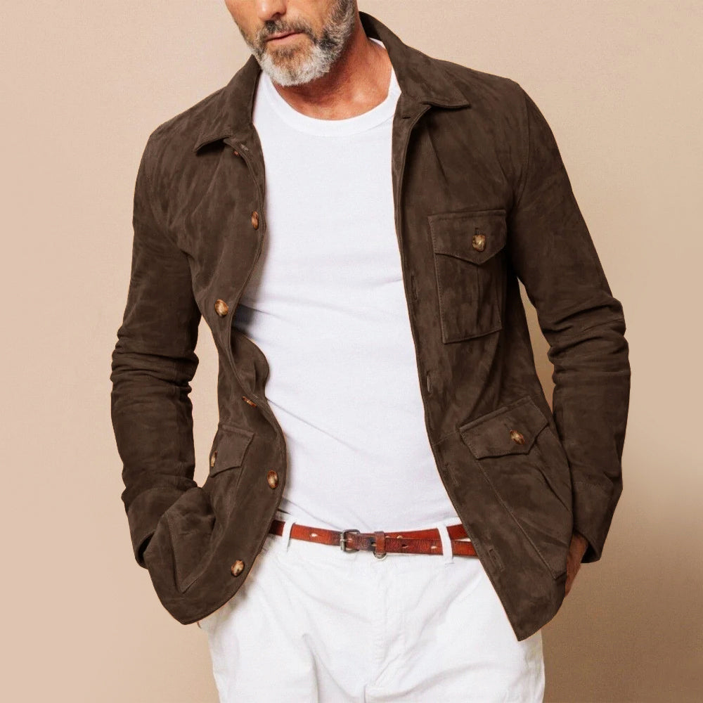 Men's Classic Suede Safari Jacket