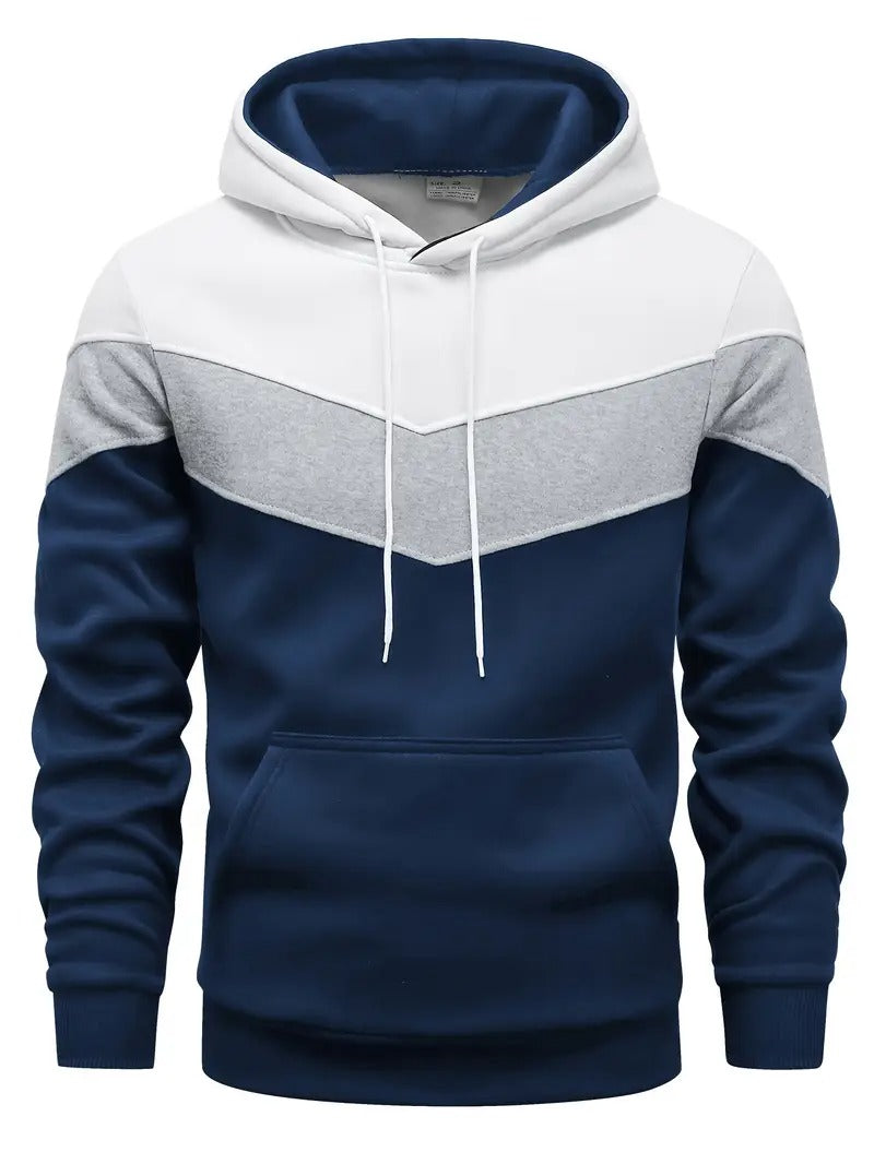 Men's Color Block Graphic Hoodie