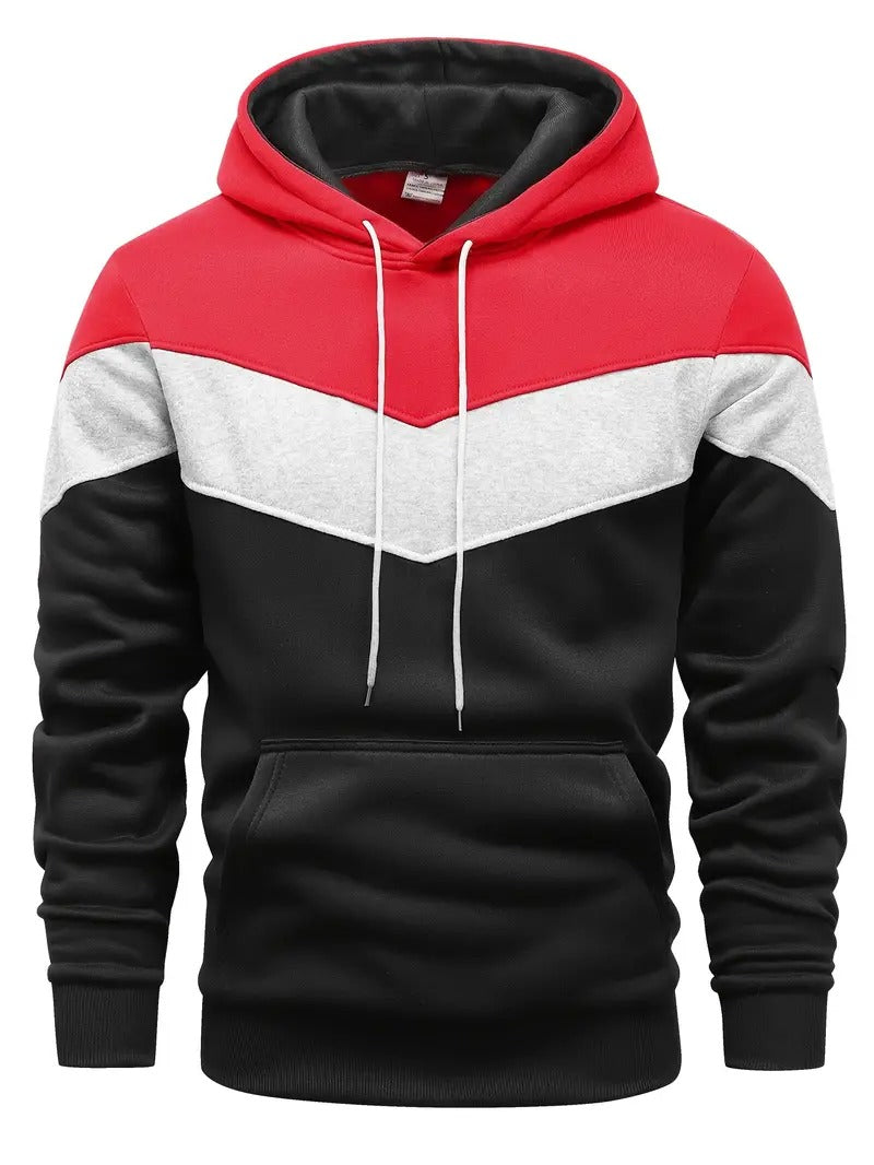Men's Color Block Graphic Hoodie