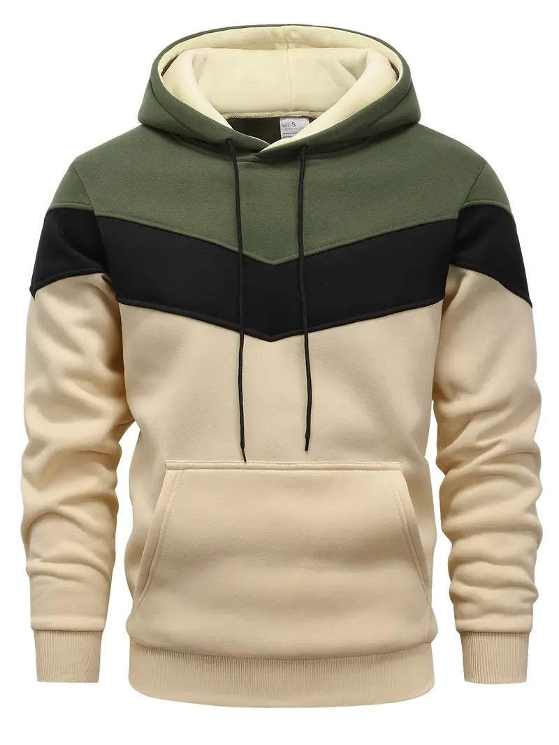 Men's Color Block Graphic Hoodie
