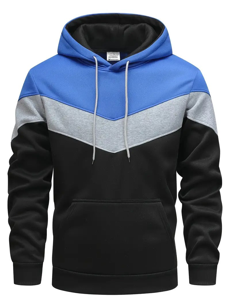 Men's Color Block Graphic Hoodie