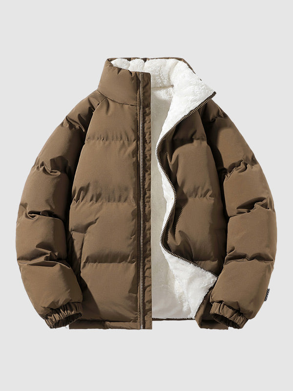 Men's Fleece-Lined Puffer Jacket