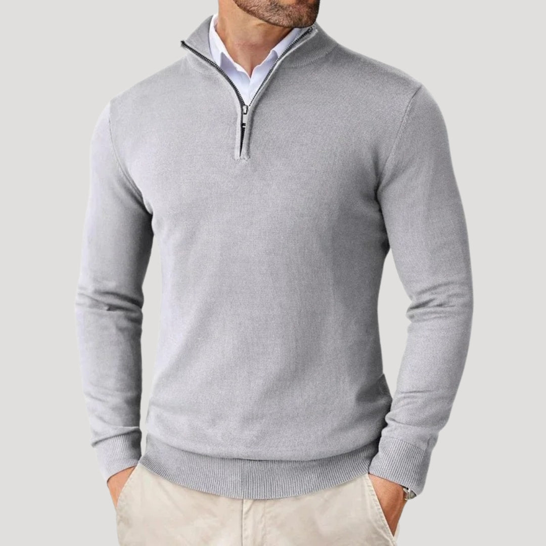 Men's Half Zip Knit Jumper - Smart Casual Knitwear