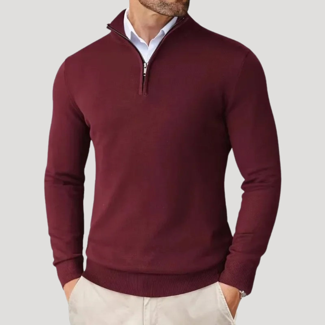 Men's Half Zip Knit Jumper - Smart Casual Knitwear