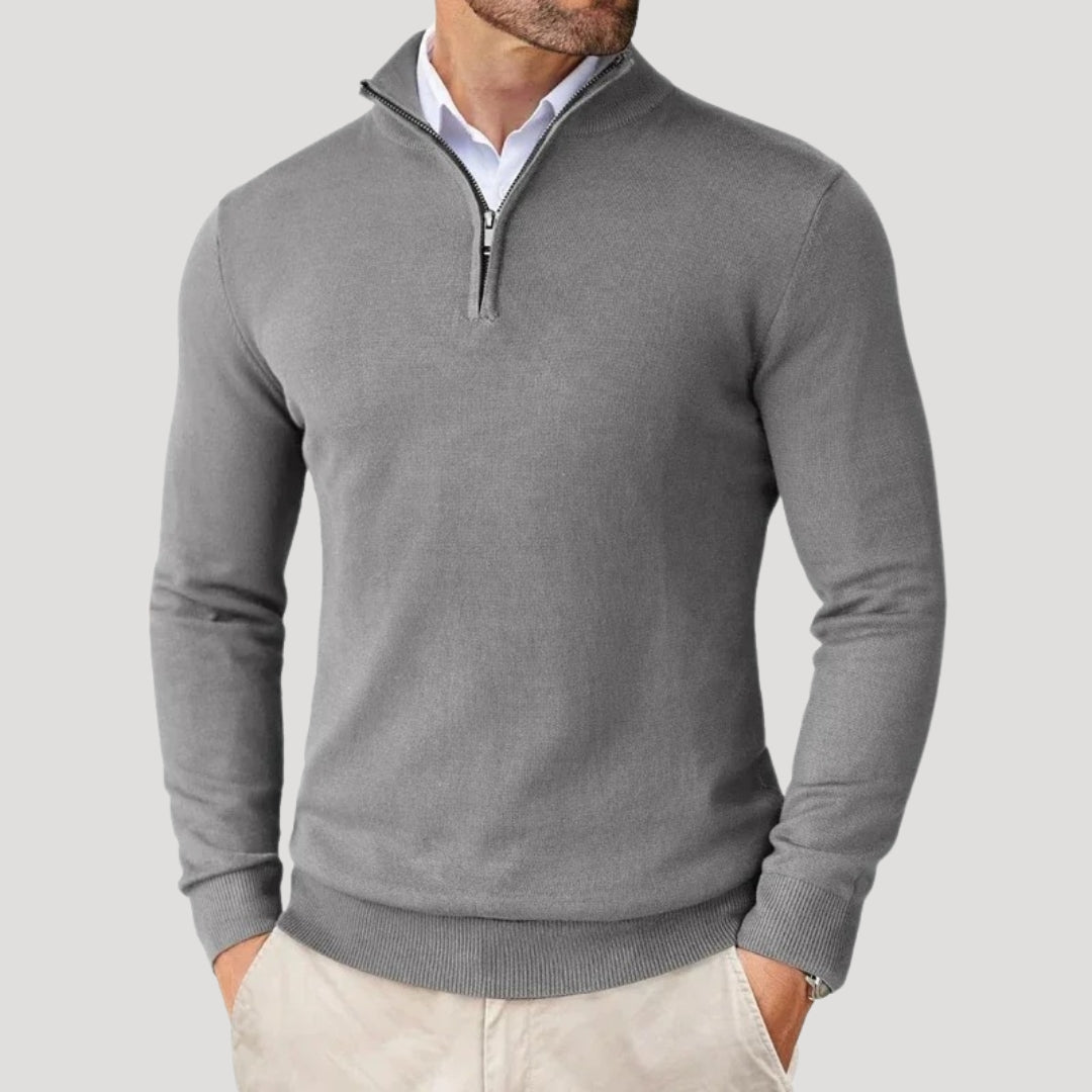 Men's Half Zip Knit Jumper - Smart Casual Knitwear