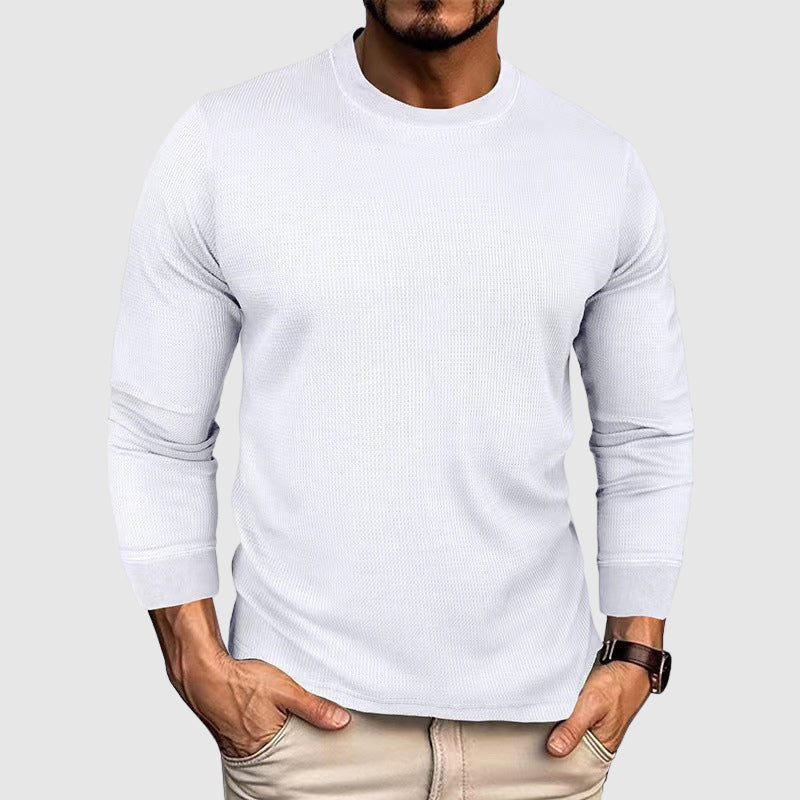 Men's Knitted High Collar Shirt