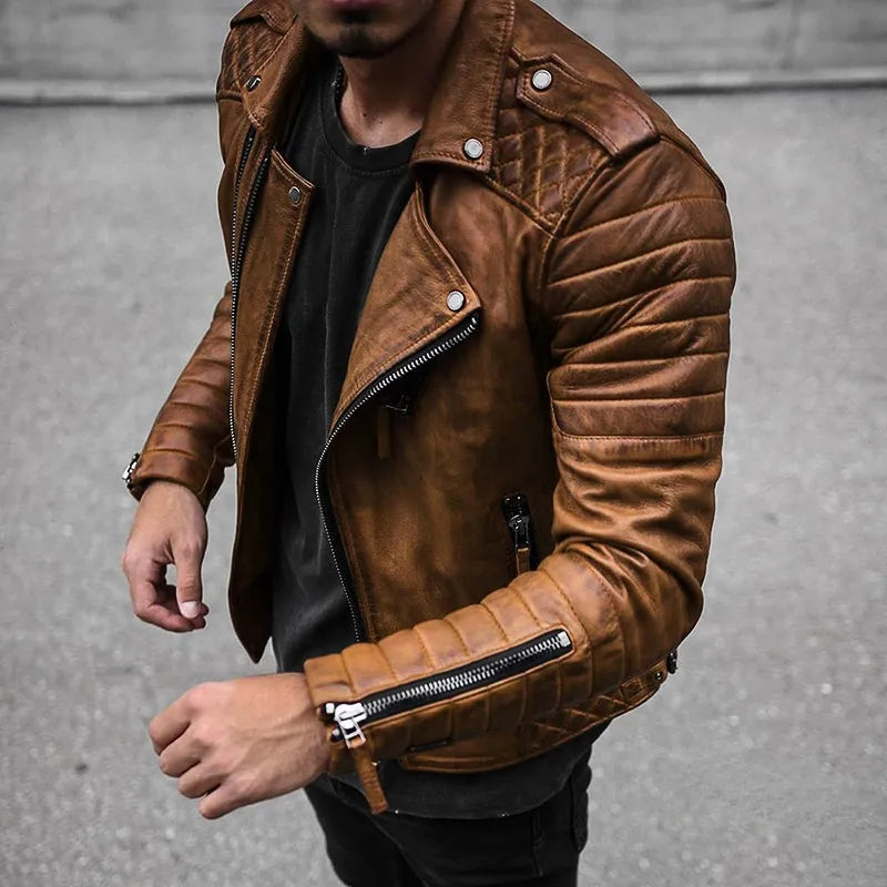 Men's Faux Leather Jacket - Stylish Premium Quality Outerwear