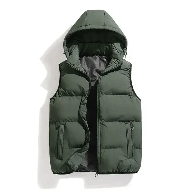 Men's Padded Bodywarmer with Hood