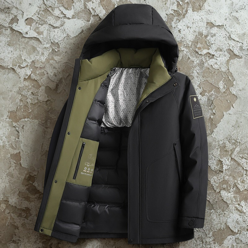 Men's Padded Hooded Down Jacket