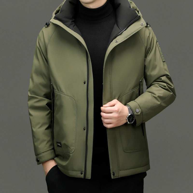 Men's Padded Hooded Down Jacket