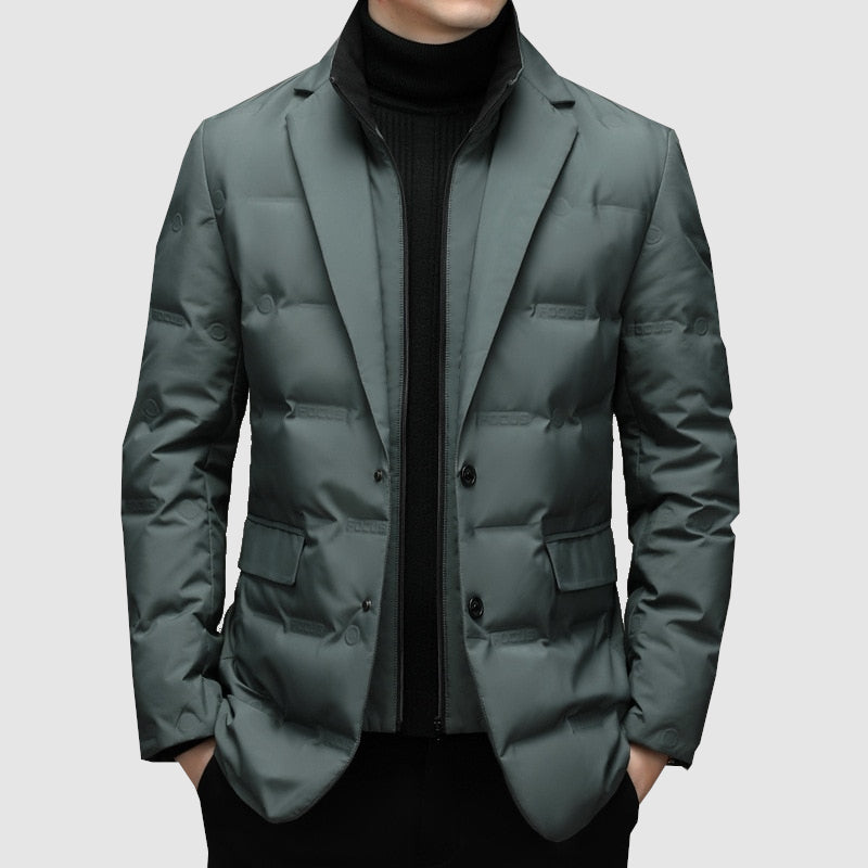 Men's Quilted Blazer Jacket