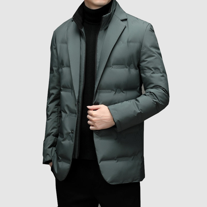 Men's Quilted Blazer Jacket