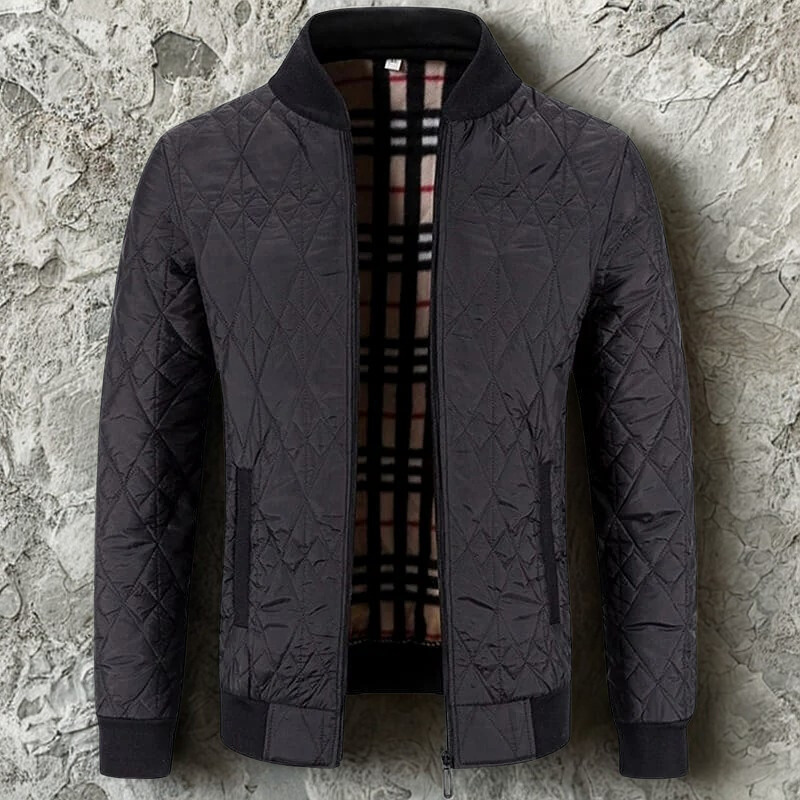 Men's Quilted Bomber Jacket