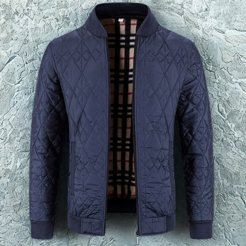 Men's Quilted Bomber Jacket