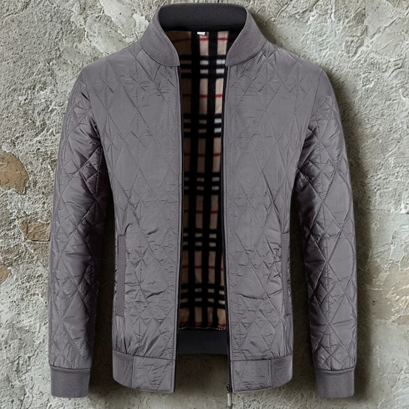 Men's Quilted Bomber Jacket