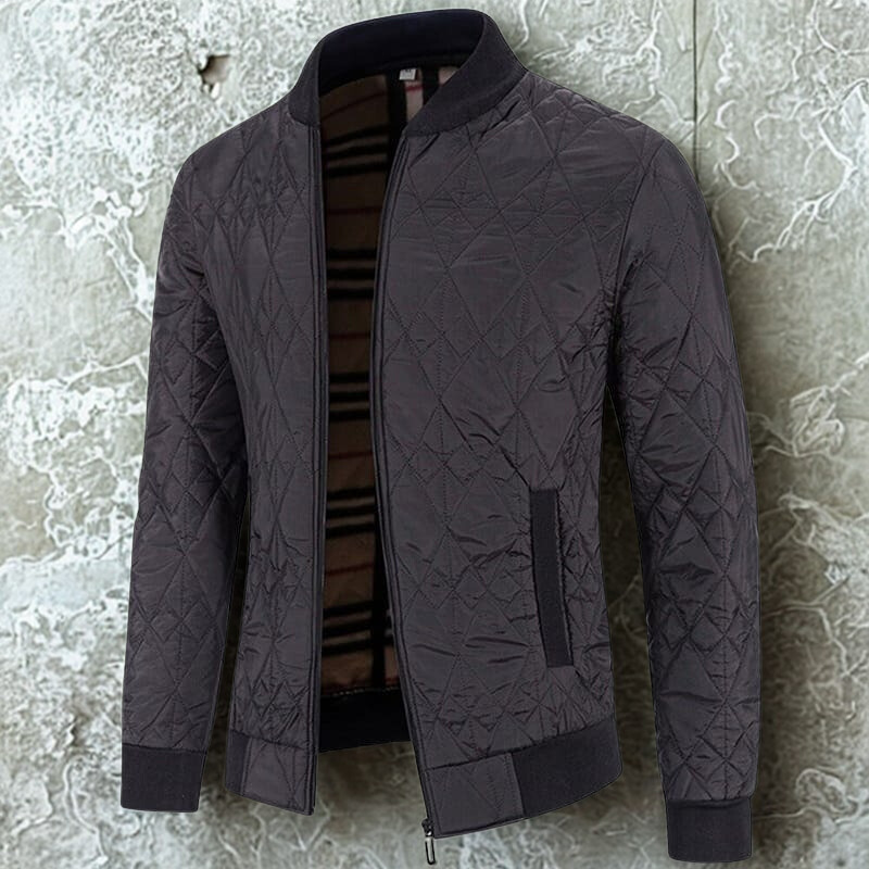 Men's Quilted Bomber Jacket
