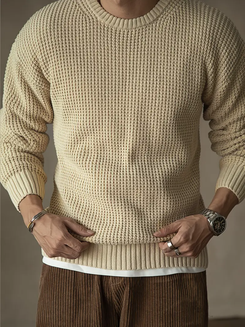 Men's Stylish Crewneck Sweater with Modern Fit