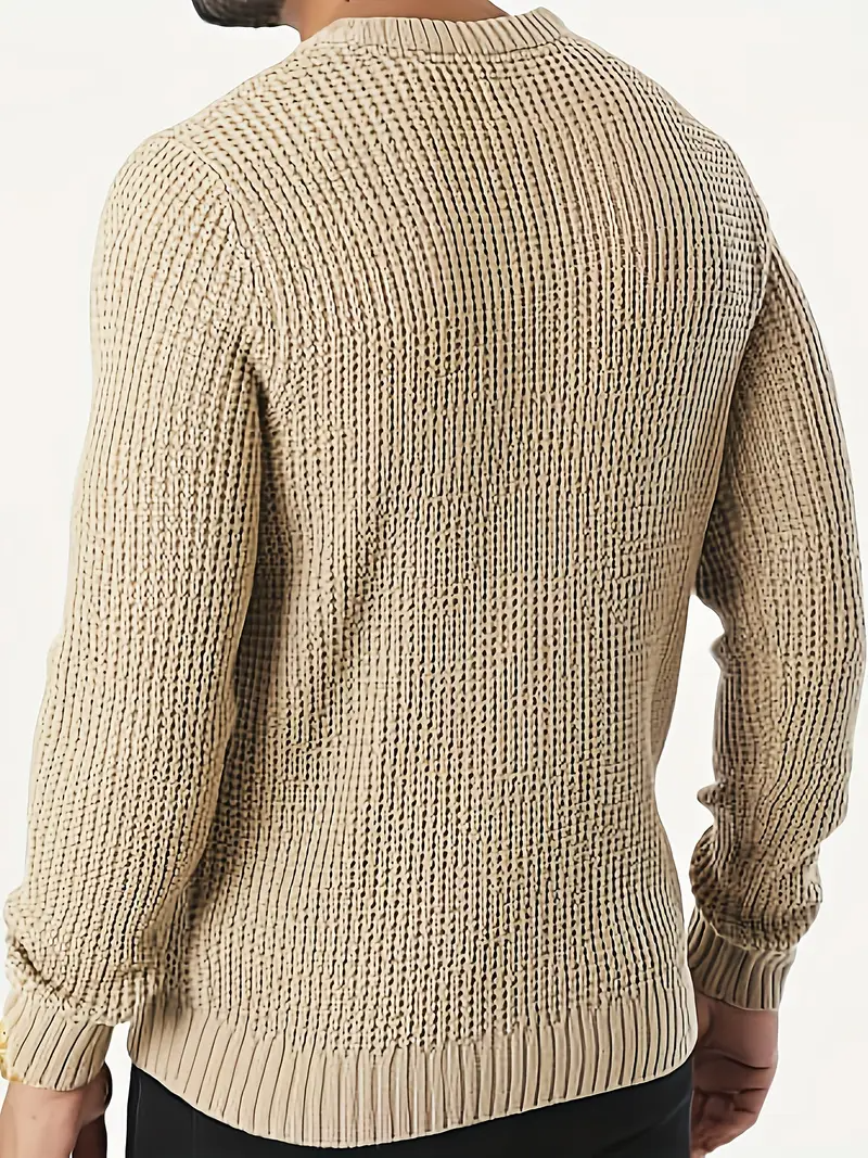 Men's Stylish Crewneck Sweater with Modern Fit
