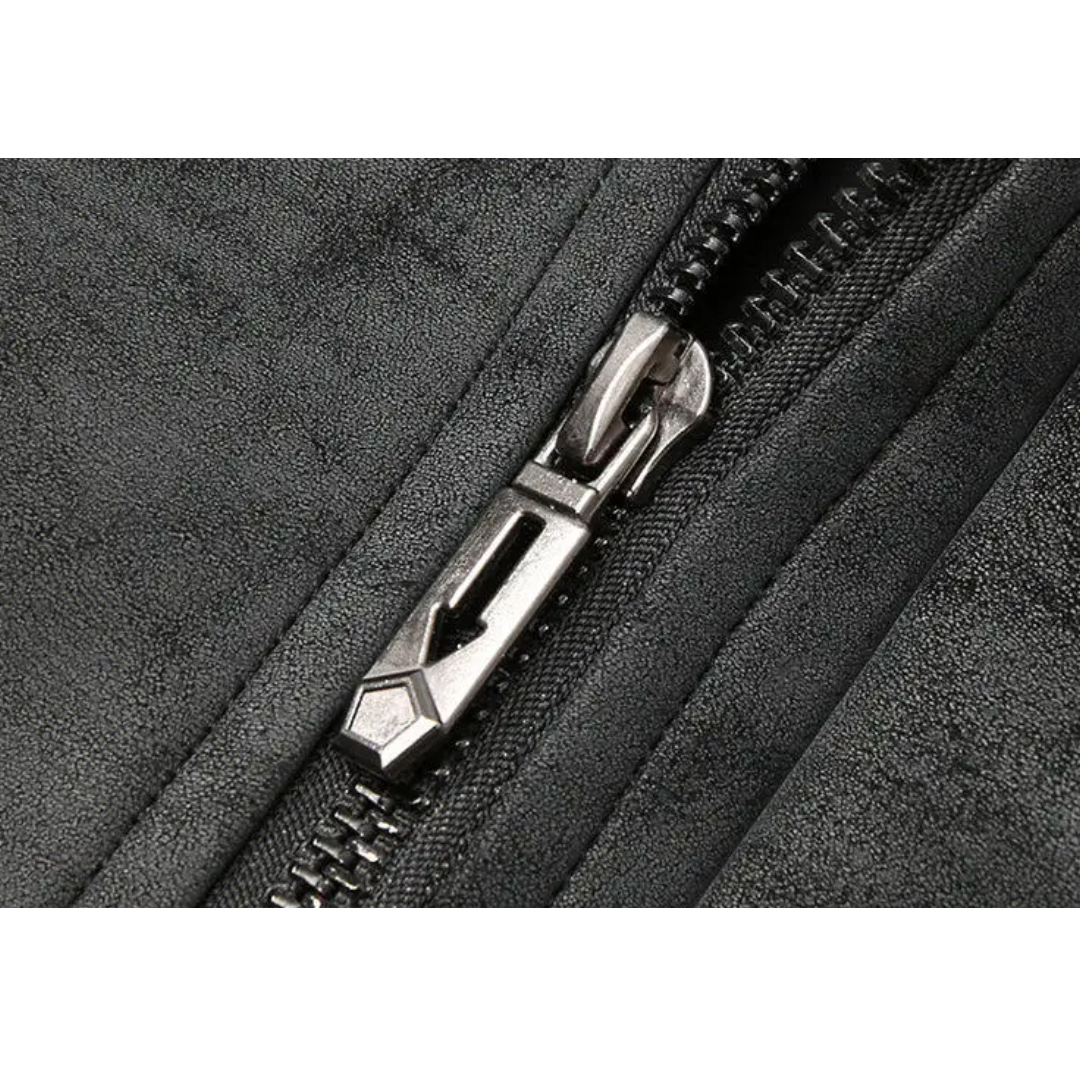 Men's Suede Bomber Jacket - Stylish Men's Coats for Layering