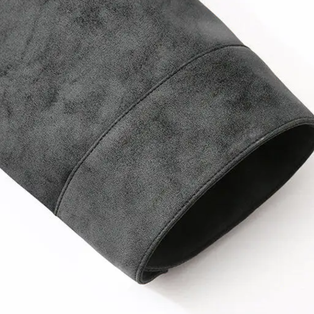 Men's Suede Bomber Jacket - Stylish Men's Coats for Layering