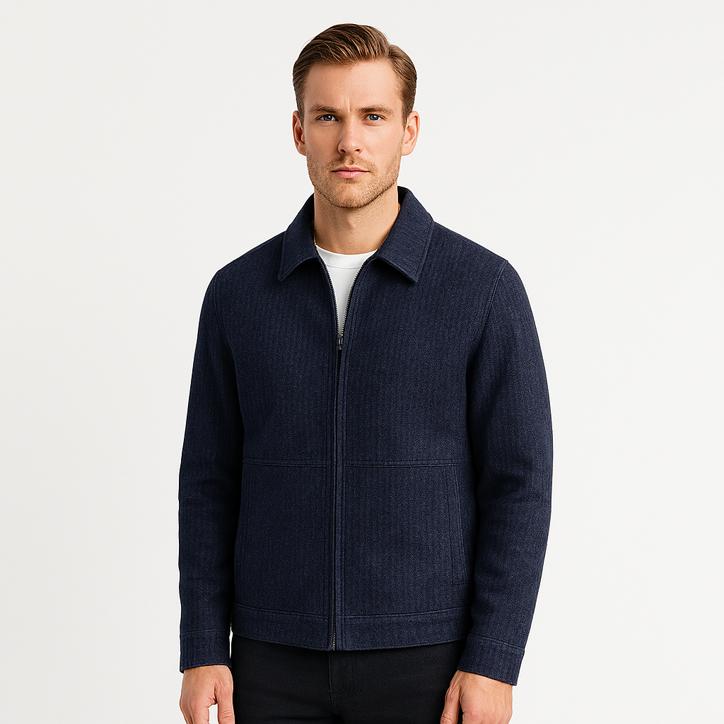 Men's Textured Harrington Super Shirt