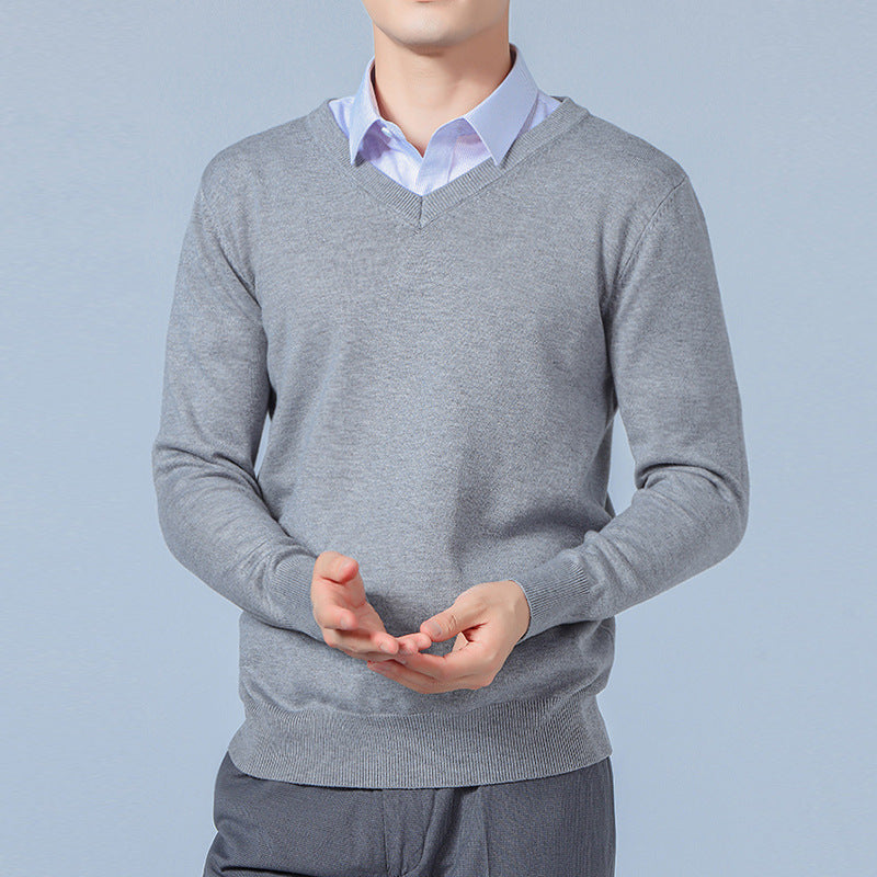 Men's V-neck Long Sleeve Sweatshirt