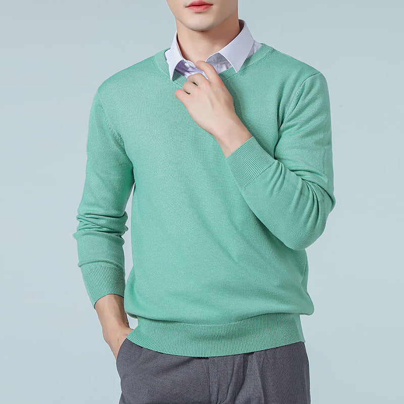 Men's V-neck Long Sleeve Sweatshirt