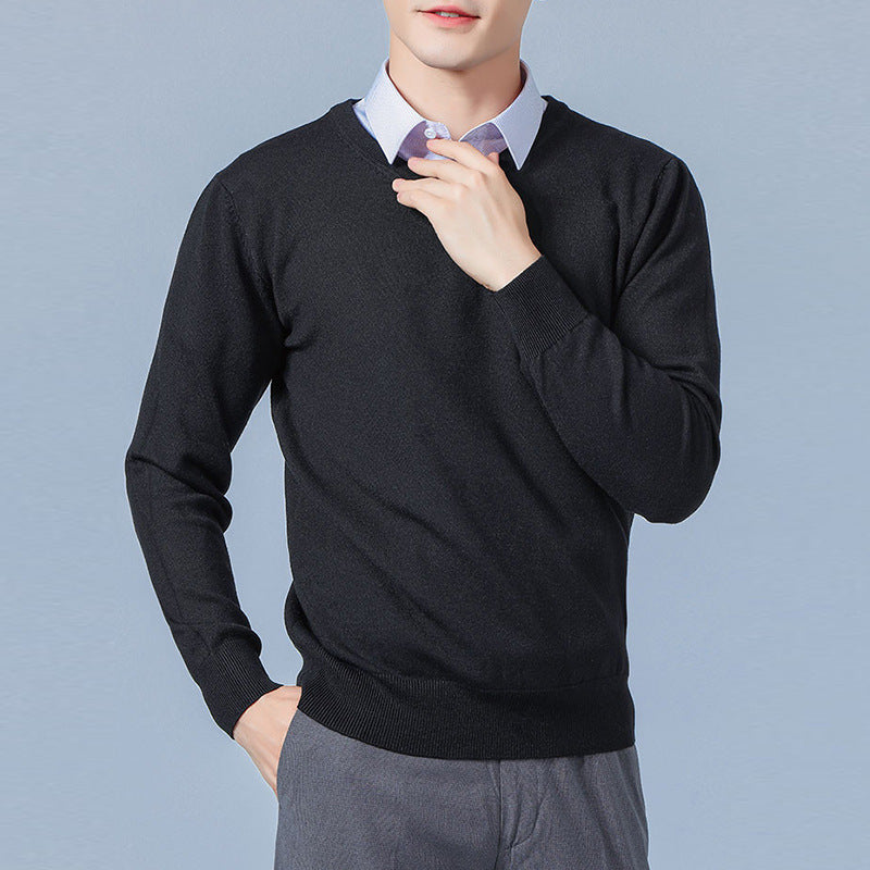 Men's V-neck Long Sleeve Sweatshirt