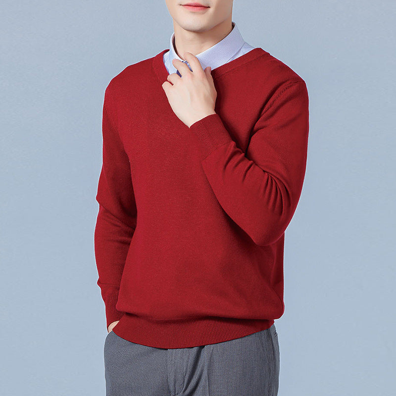 Men's V-neck Long Sleeve Sweatshirt