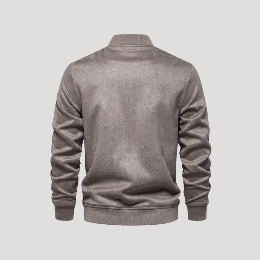 Men's Varsity Jacket - Lightweight Bomber Coat with Pockets