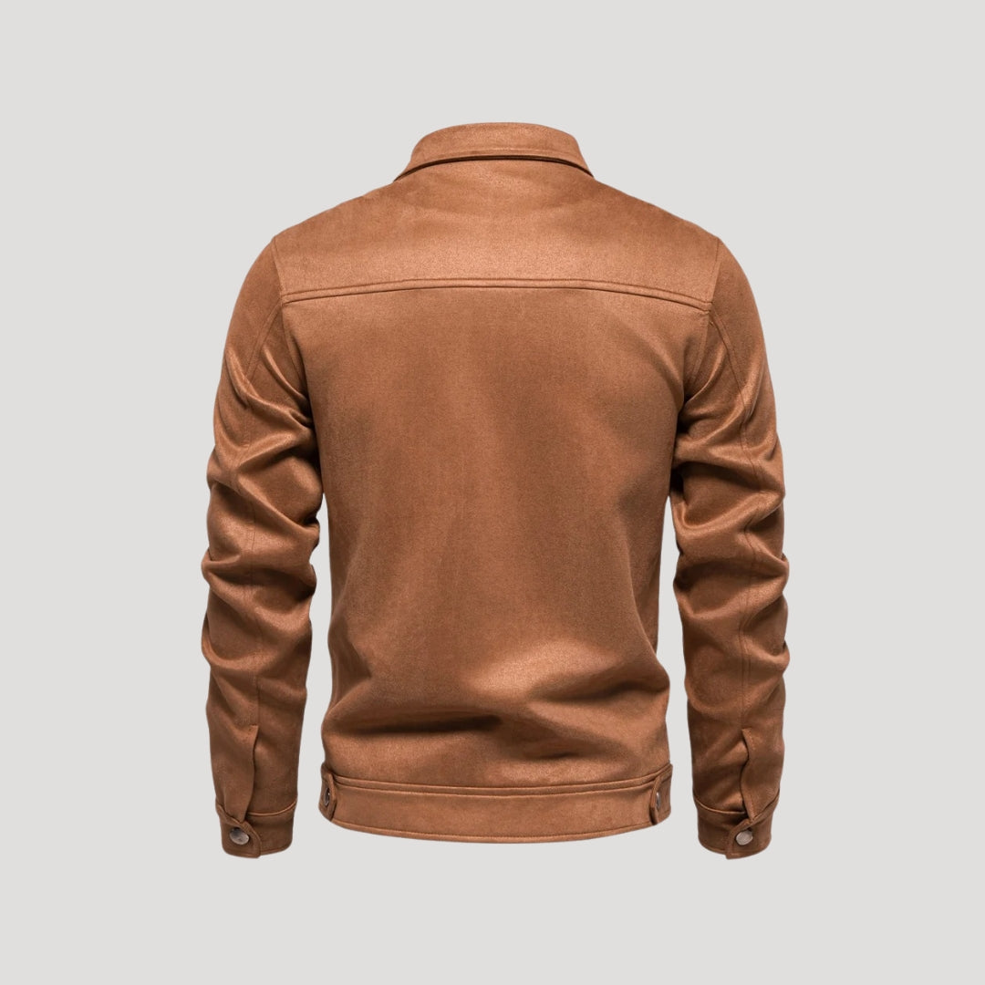 Men's Varsity Jacket - Lightweight Bomber Coat with Pockets