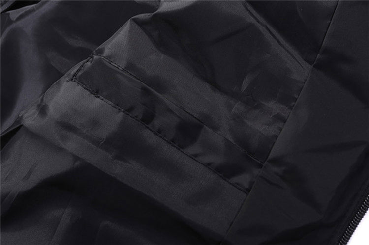 Men's Zip-Up Vest with Vertical Seams