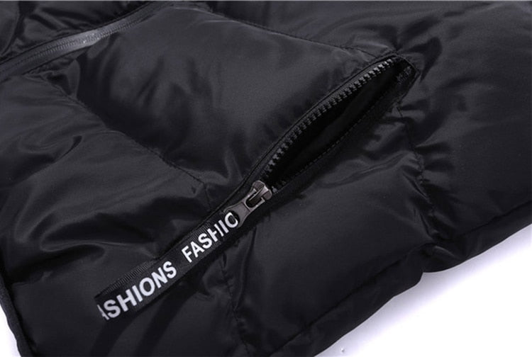 Men's Zip-Up Vest with Vertical Seams