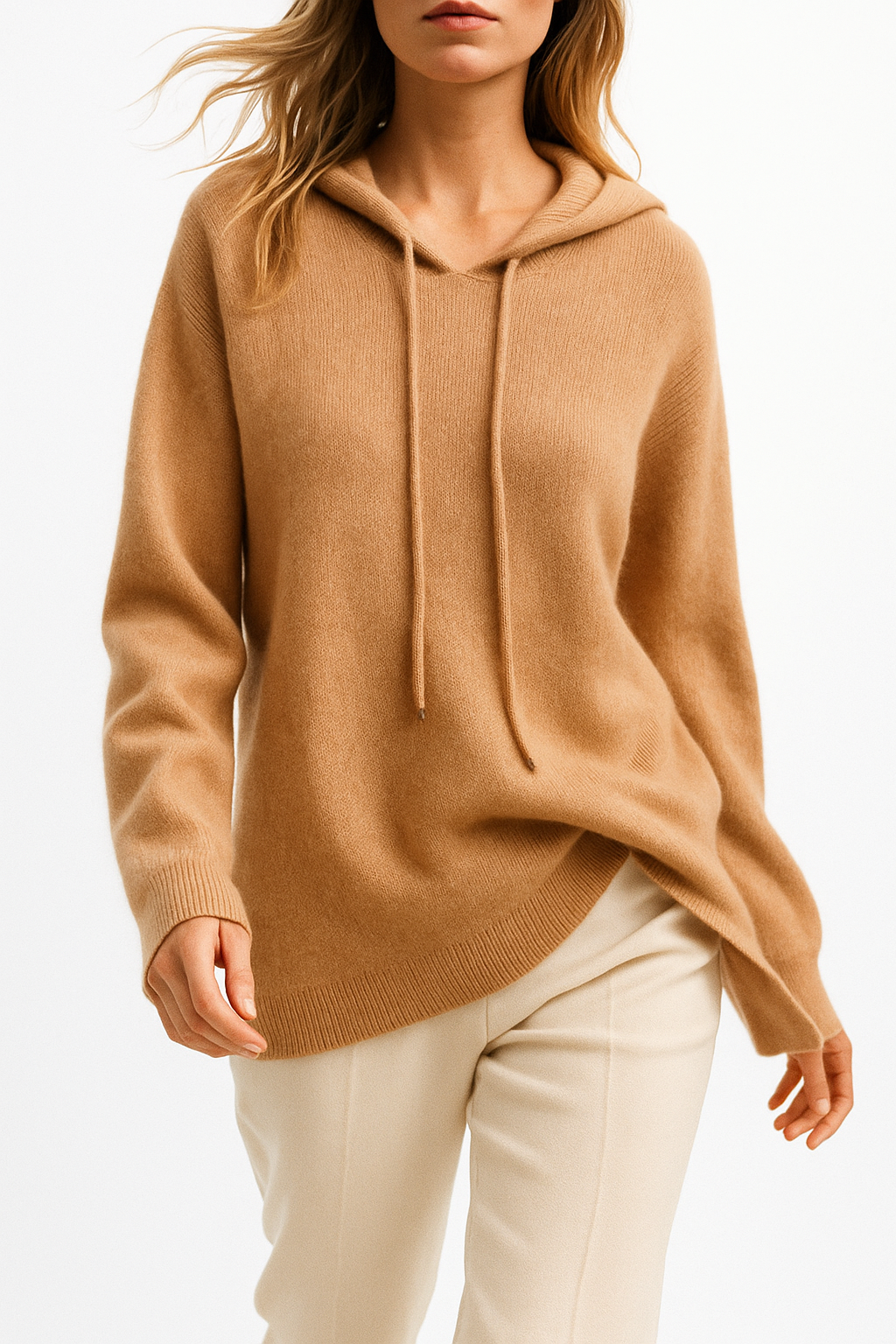 Women's Cashmere-Blend Relaxed Hoodie