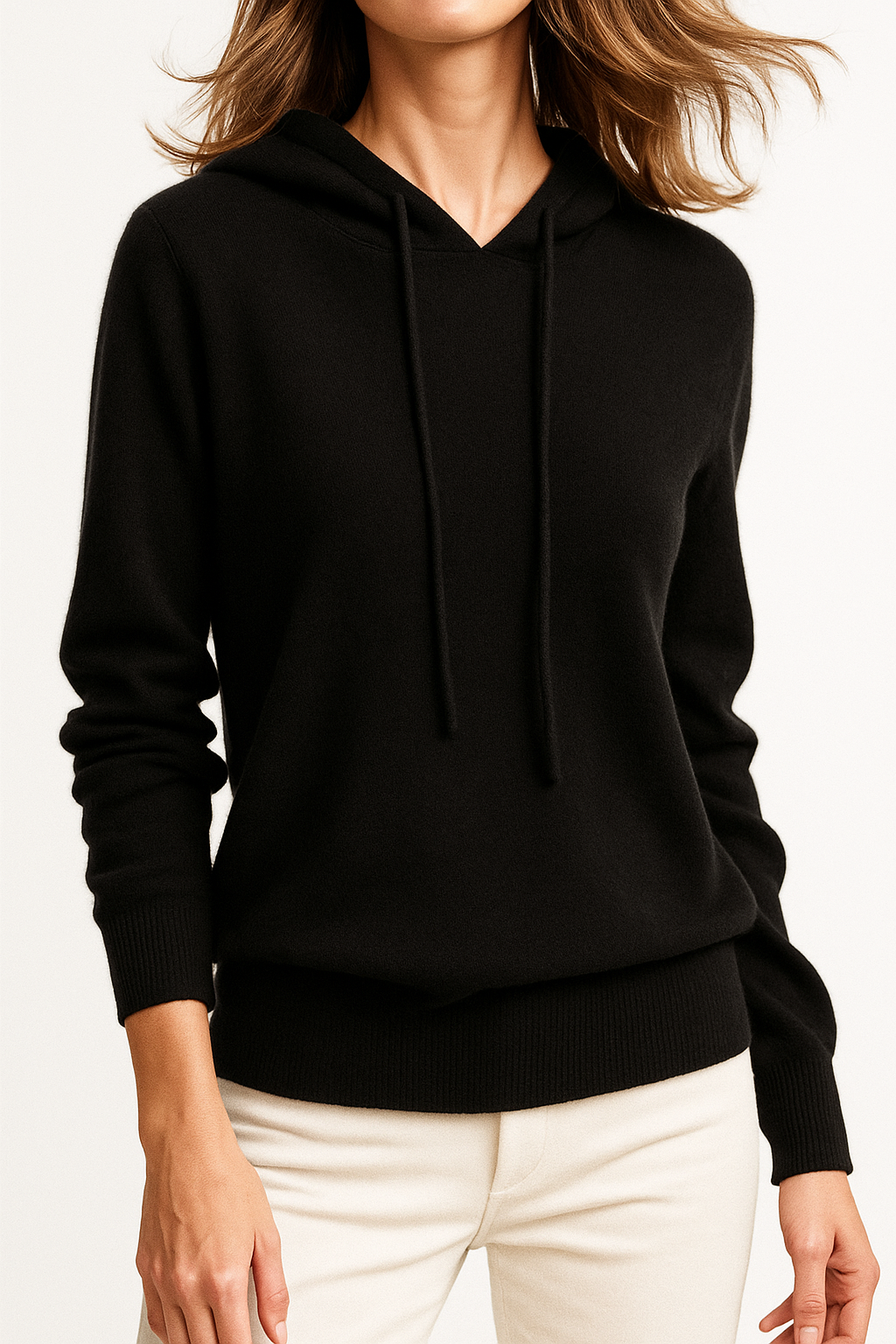 Women's Cashmere-Blend Relaxed Hoodie