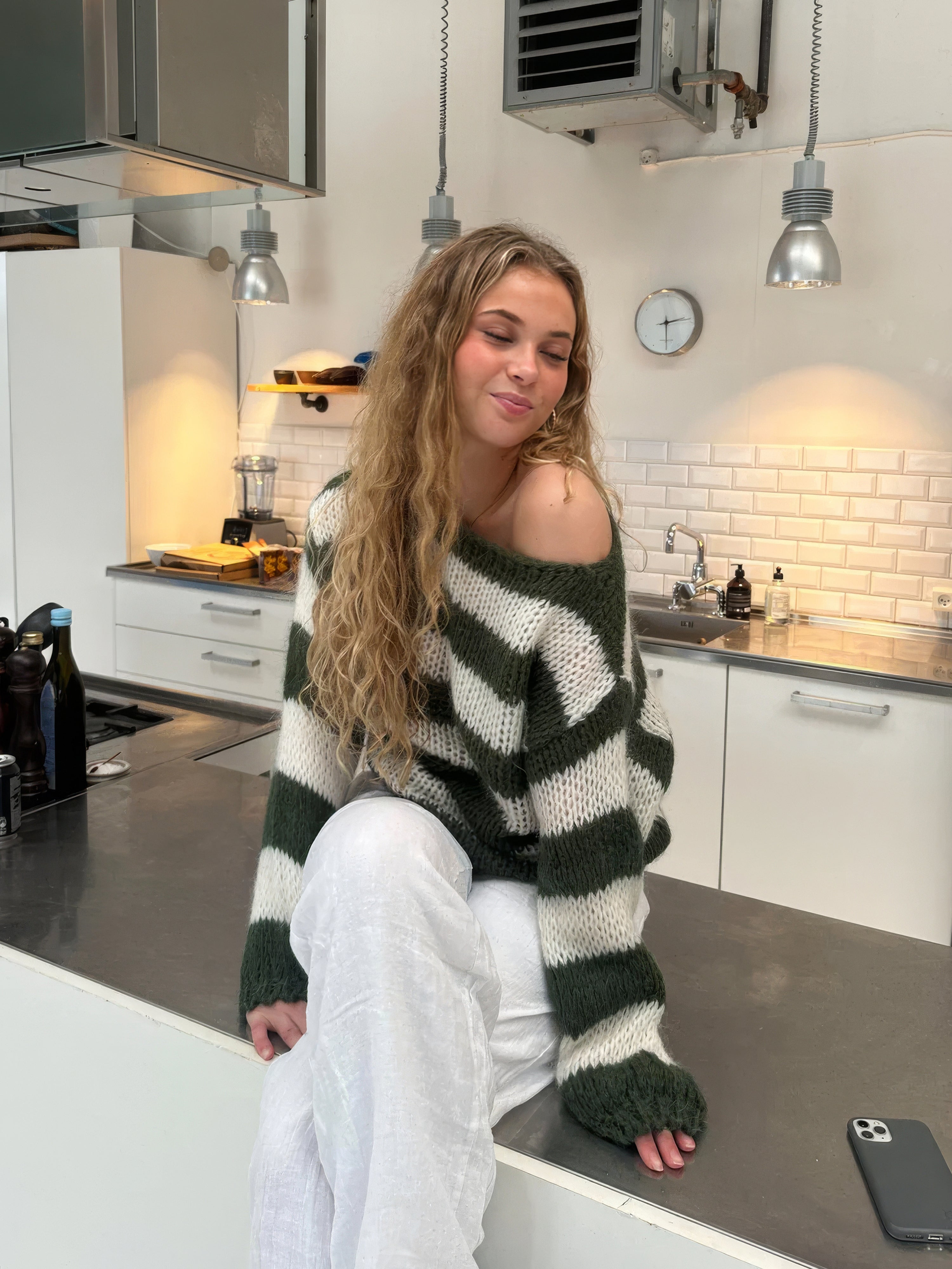 Women's Cozy Striped Sweater