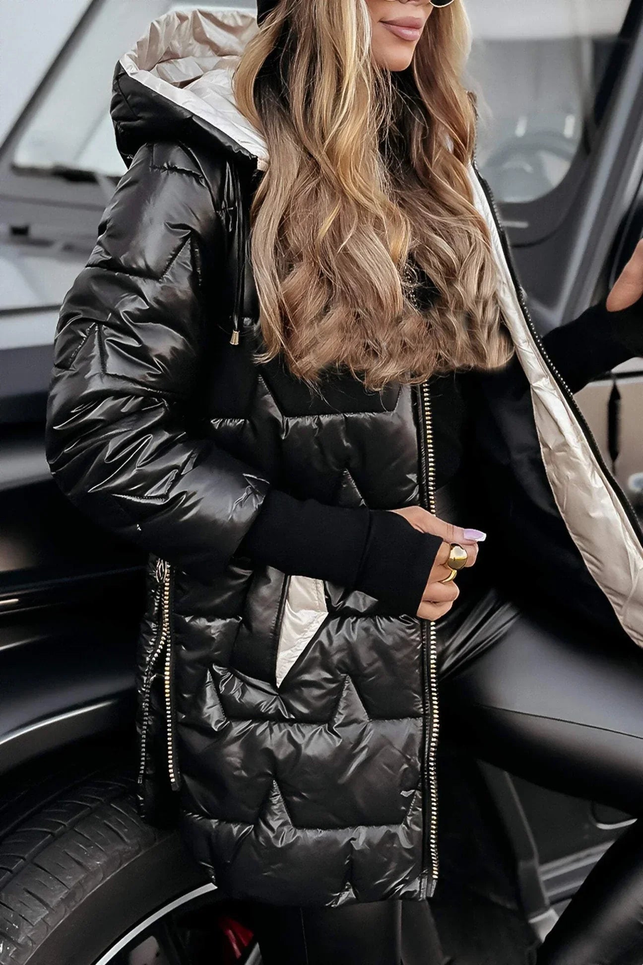 Women's Elegant Winter Coat with Hood