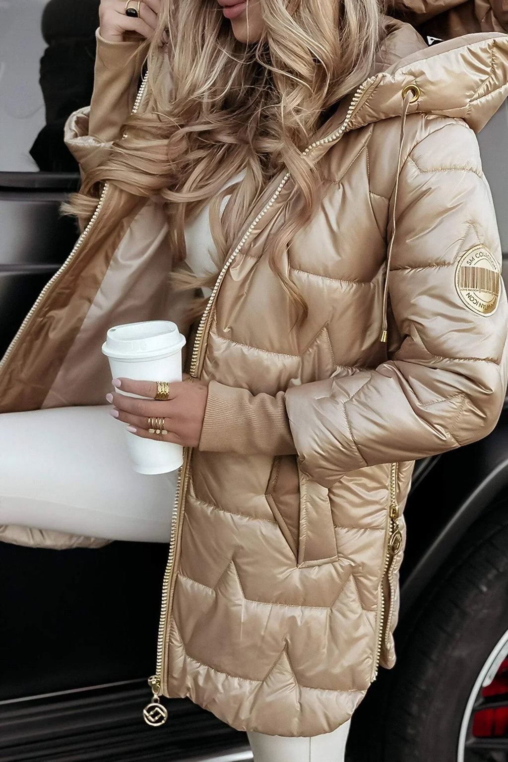 Women's Elegant Winter Coat with Hood