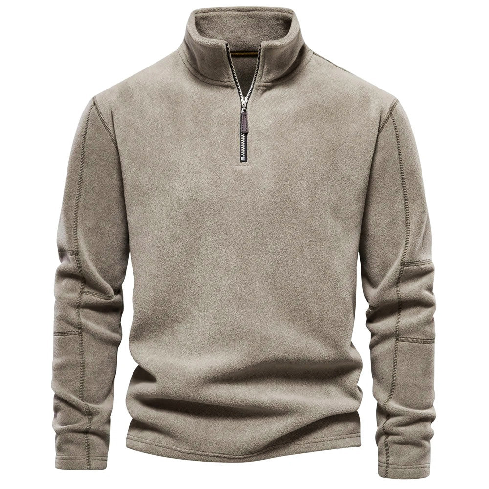 Men's Half-Zip Sweater for Cozy Autumn Wear