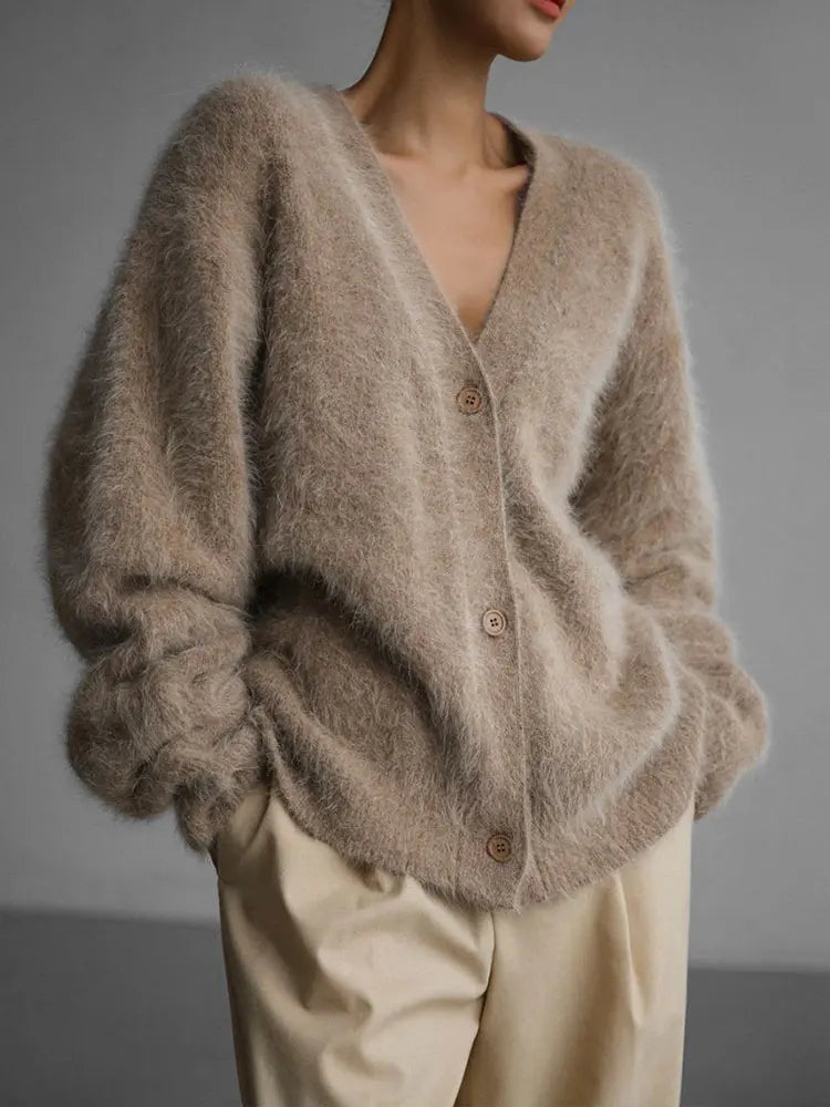 Women's Oversized Cashmere Cardigan