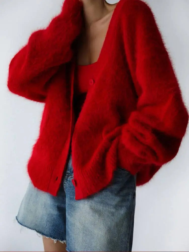 Women's Oversized Cashmere Cardigan